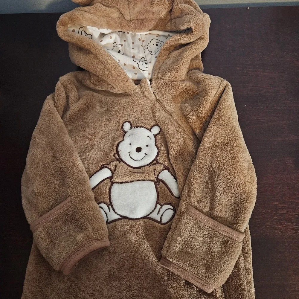 Disney Baby 6-9 months‎ Winnie the Pooh Hooded Fleece One Piece Costume Infant